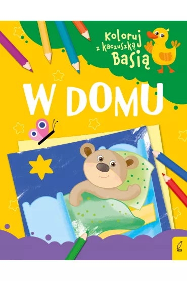 Koloruj z kaczuszk� Basi�. W domu