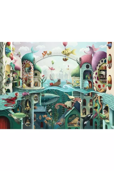Puzzle 2000 el. 2D Gdyby ryby umia�y m�wi� 16823 Ravensburger