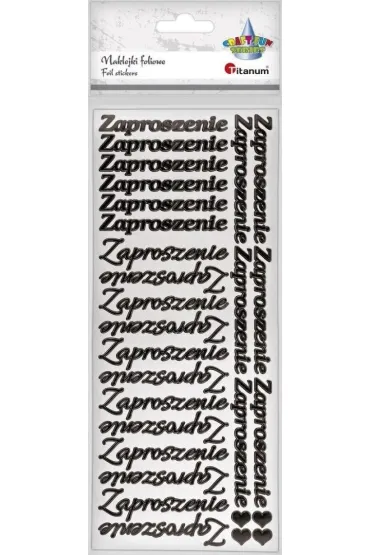 Titanum Naklejki foliowe napis Zaproszenie 28 szt.