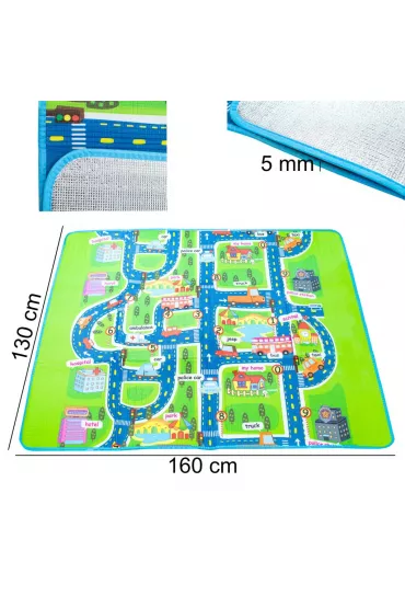 Mata edukacyjna piankowa sk�adana ulica 160 x 130 cm
