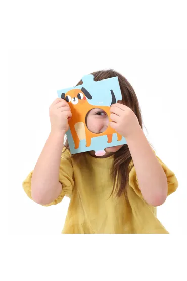 Duuu�e puzzle z dziurk� 48 el. Alfabet Bright Junior Media