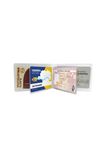 Nadruki Ok�adka na dokumenty ucznia PVC ma�a Popcorn BIURFOL OD-33-39