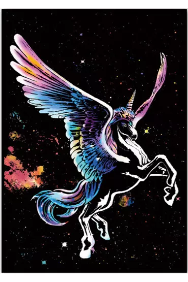 Twoje Hobby Pegasus. Magiczna zdrapka - wydrapywanka 40.0 x 28.5 cm