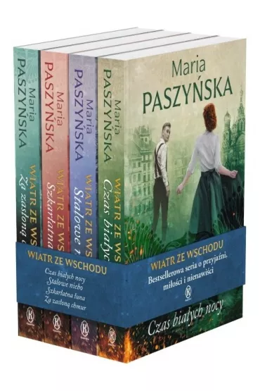 Pakiet Wiatr ze wschodu. Tomy 1-4: Czas bia�ych nocy, Stalowe niebo, Szkar�atna �una, Za zas�on� chmur - Maria Paszy�ska