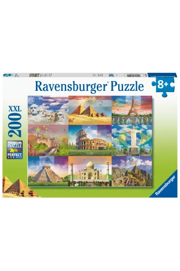 Puzzle 200 el. Monumentalne budynki Ravensburger