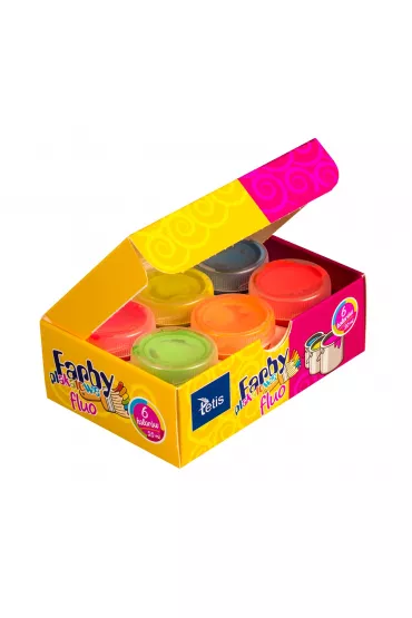 Tetis Farby plakatowe fluorescencyjne 6 x 20 ml