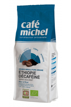 Cafe Michel Kawa mielona bezkofeinowa Arabica 100% Etiopia fair trade 250 g Bio