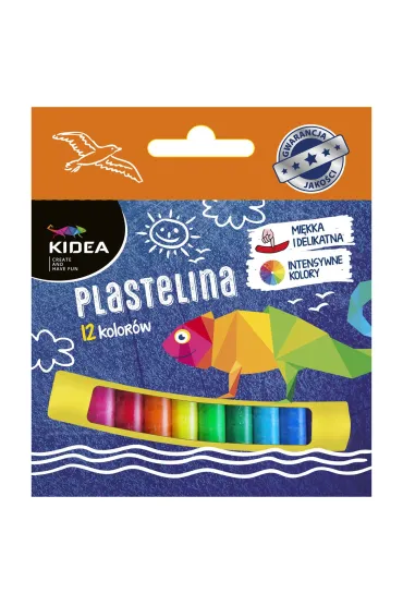 Derform Plastelina KIDEA 12 kolor�w