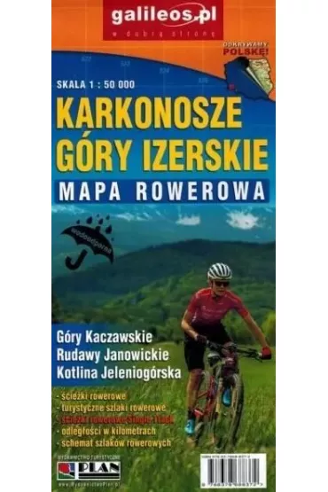 Mapa rowerowa - Karkonosze, G�ry Izerskie 1:50 000