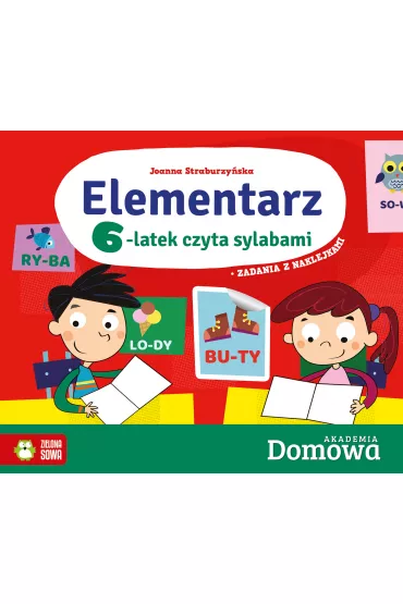 Elementarz. 6-latek czyta sylabami - Joanna Straburzy�ska, Wojciech Stachyra
