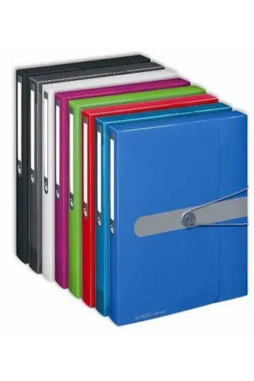 Herlitz Teczka A4 PP z gumk� Easy Orga Czarna