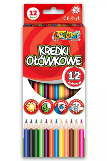 Penmate Kolori Premium 2 Kredki o��wkowe tr�jk�tne 12 kolor�w