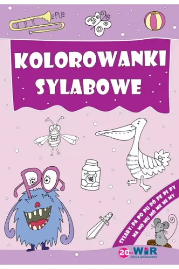 Kolorowanki sylabowe - Sylaby ze sp�g�oskami P i M