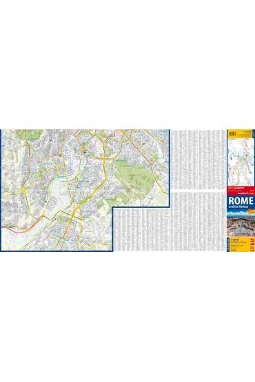 Rzym i Watykan laminowany plan miasta 1:15 000