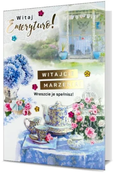 Karnet okazjonalny B6 z kopert� Emerytura PAN DRAGON HM200-1494