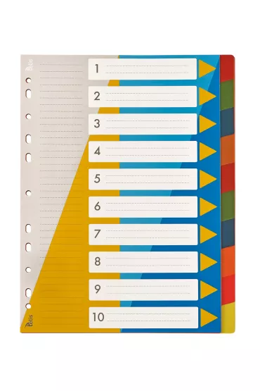 Tetis Przek�adki A4 numeryczne 1-10