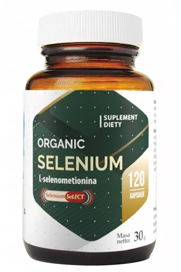 Hepatica Organic Selenium - Selenium SeLECT 200 mcg Suplement diety 120 kaps.