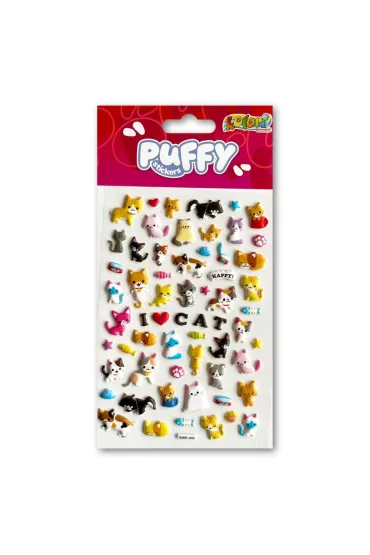 Penmate Naklejki puffy I Love Cat