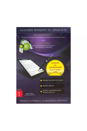 Egzamin Wstpny Na Aplikacj. Audiotesty Oraz Samouczek Dvd Pl