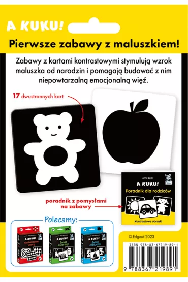 A kuku! Kontrastowe obrazki (Poradnik + karty obrazkowe). Kapitan Nauka. A kuku! - Anna Zych, Agata Matra�