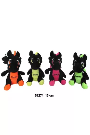 Smok "Krak�w" czarny neonowy 15cm MIX Sun-Day