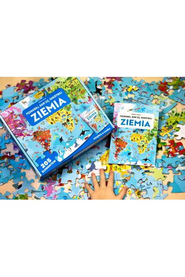 Ziemia. Poznawaj, baw si�, odkrywaj. Puzzle i ksi��ka Wilga Play
