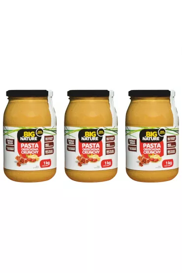 Big Nature Krem orzechowy crunchy zestaw 3 x 1 kg