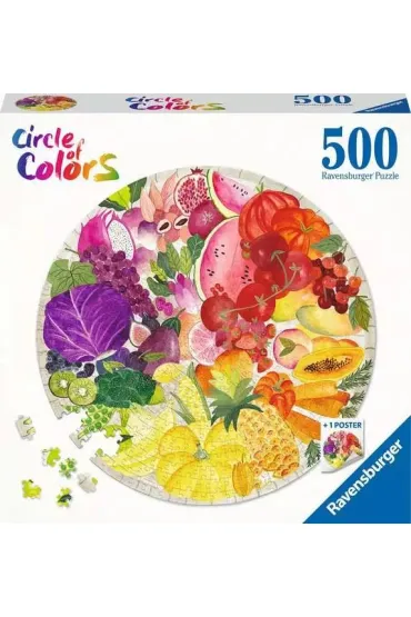 Puzzle 500 el. 2D Paleta kolor�w Owoce i warzywa 17169 Ravensburger