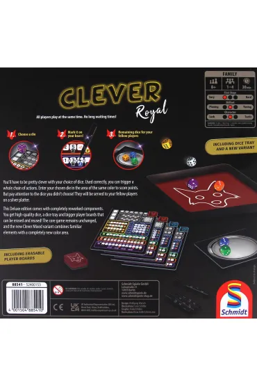 Gra Clever Royal Rzu� na tac� edycja kr�lewska Schmidt-gry