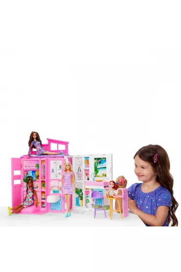 Barbie Fashionistas. Przytulny domek + Lalka HRJ77 Mattel