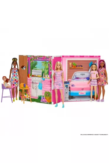 Barbie Fashionistas. Przytulny domek + Lalka HRJ77 Mattel
