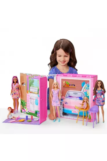 Barbie Fashionistas. Przytulny domek + Lalka HRJ77 Mattel