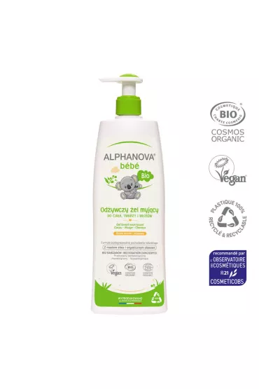 Alphanova Bebe Od�ywczy �el do mycia sk�ry suchej i atopowej 500 ml
