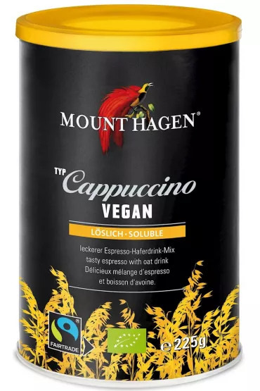 Mount Hagen Kawa rozpuszczalna Vege cappuccino 225 g Bio