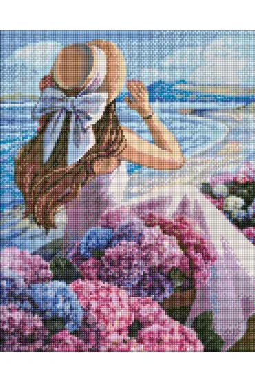 Ideyka Diamentowa mozaika - Kwitn�ce wybrze�e 40x50cm