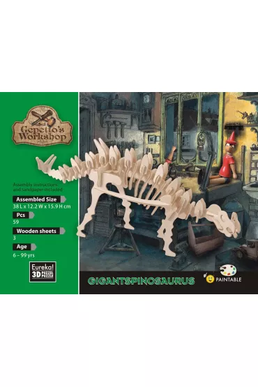 �amig��wka drewniana Gepetto. Gigantspinozaur G3