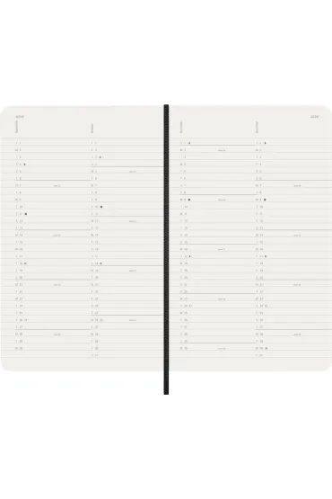 Kalendarz 2026 12M Moleskine L mi�kka oprawa czarny 13x21cm