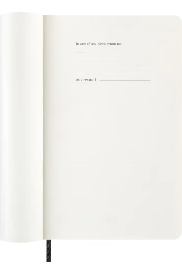 Kalendarz 2026 12M Moleskine L mi�kka oprawa czarny 13x21cm