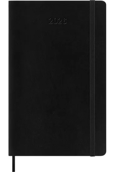 Kalendarz 2026 12M Moleskine L mi�kka oprawa czarny 13x21cm