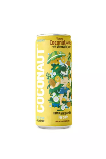 Coconaut Woda kokosowa z modego kokosa z sokiem ananasowym 320 ml