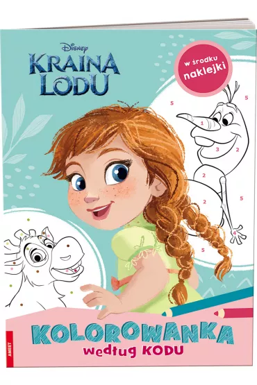 Kraina Lodu. Kolorowanka wed�ug kodu