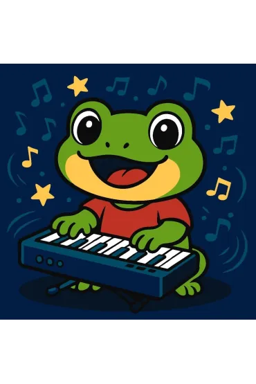 Malowanie po numerach - �aba z pianinem Kids Ideyka