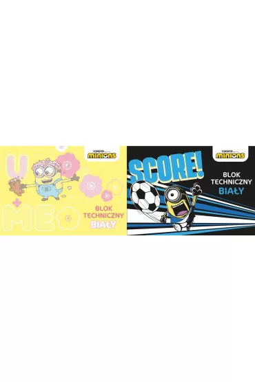 Beniamin Blok techniczny A4 Minionki bia�y 10 kartek