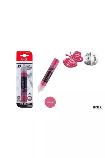 Artix Farba strukturalna 3D fuksja 30 ml