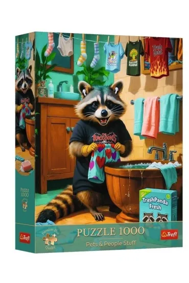 Puzzle 1000 Premium Plus Dzie� Prania Szopa TREFL