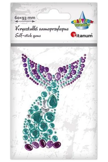 Titanum Kryszta�ki samoprzylepne ogon syreny 60x93mm