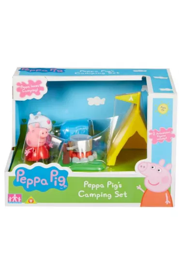 Peppa zestaw kemping + figurki *