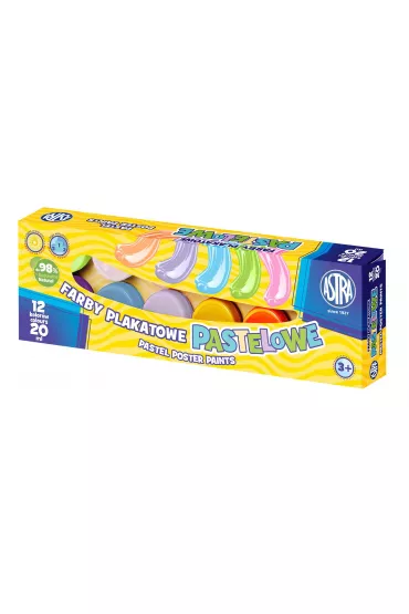 Astra Farby plakatowe Pastel 12 x 20 ml