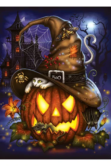 Puzzle 1000 el. Upiorna dynia Cobble Hill | TaniaKsiazka.pl