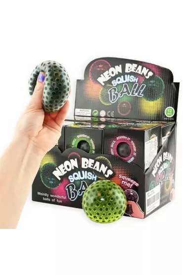Sensoryczny gniotek z kulkami Neon 7cm MIX Robe